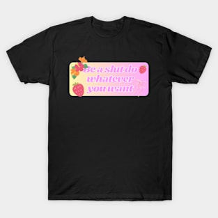 be a slut do whatever you want pt3 T-Shirt